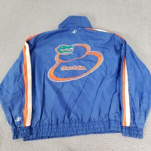 VINTAGE‎ Florida Gators Jacket Mens 2XL Blue Logo Athletic Football XXL Nylon